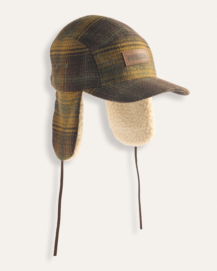 HERRINGBONE PLAID TIMBERLINE HAT